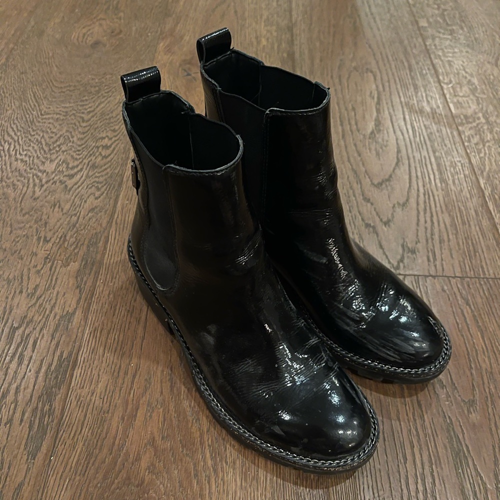 Patent Leather ankle boots